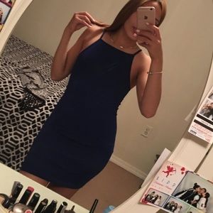 Royal blue American apparel dress